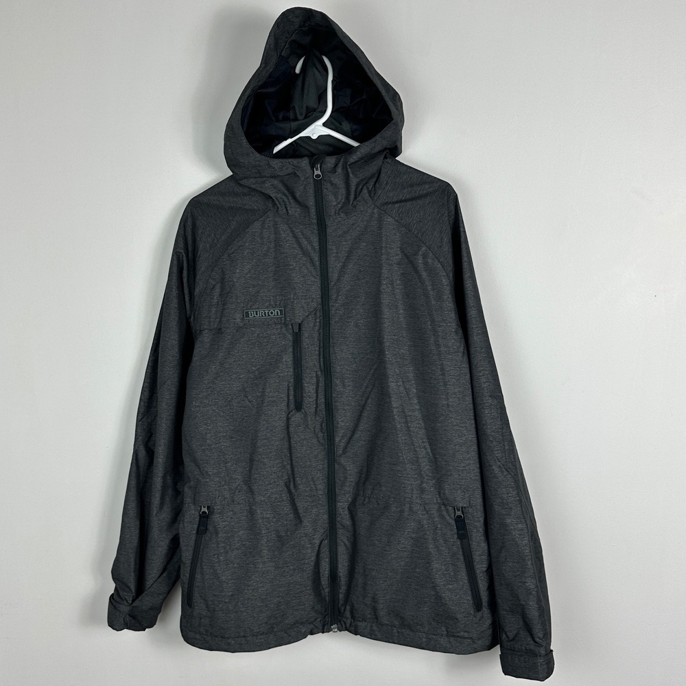 Burton Snowboarding‎ Dryride Launch Jacket Mens Small Dark Grey Ski Coat Winter